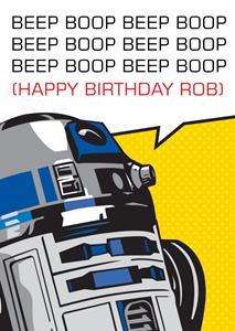 Star Wars  Verjaardagskaart - met naam