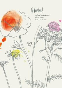 Veer&Moon  Verjaardagskaart - Wilde bloemen voor leve het leven