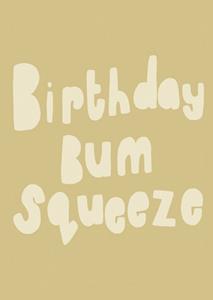 Sooshichacha Limited Sooshichacha - Verjaardagskaart - bum squeeze