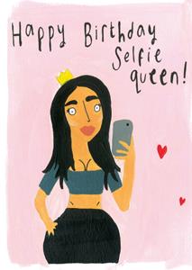 Sooshichacha Limited Sooshichacha - Verjaardagskaart - selfie queen