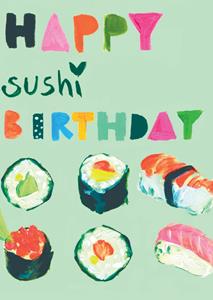 Sooshichacha Limited Sooshichacha - Verjaardagskaart - sushi