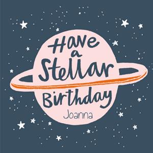 Stella Isaac Illustrations Stella Isaac - Verjaardagskaart - met naam