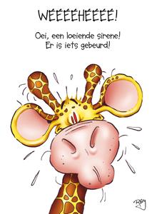 Doodles  Geboortekaart - Giraffe