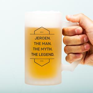 Ditverzinjeniet Gepersonaliseerde Bierpul The Man The Myth The Legend