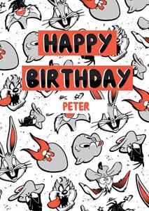 Looney Tunes Warner Bros - Verjaardagskaart -  - Karakters