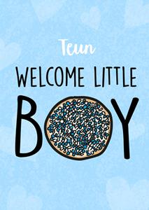 Liefs Jansje  Geboortekaart - Welcome Little Boy