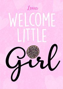 Liefs Jansje  Geboortekaart - Welcome Little Girl