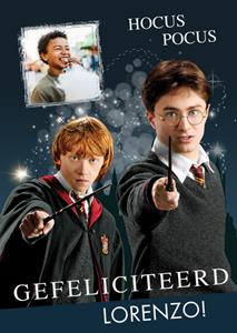 Harry Potter  Verjaardagskaart - Hocus Pocus