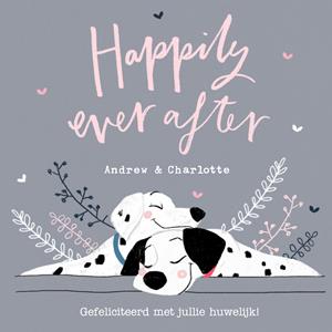 Disney  Huwelijkskaart - Dalmatians - Happily ever after