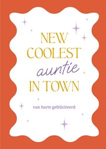 Greetz  Geboortekaart - Coolest auntie in town