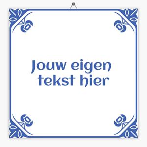 Tegeltje.nl Delfts Blauw tegeltje strak