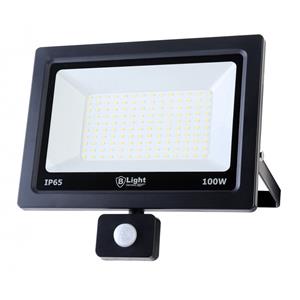 B-Light LED spot/schijnwerper met bewegingsmelder 100 watt - IP65 - koel wit (6500 K)
