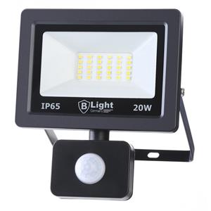 B-Light LED spot/schijnwerper met bewegingsmelder 20 watt - IP65 - koel wit (6500 K)