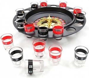 Party Drink Roulette mit 16 Gläsern - Trinkspiel