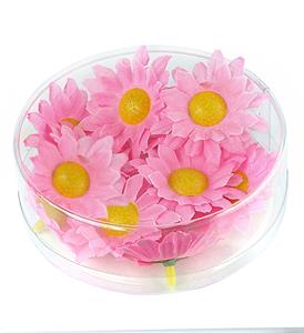 Decoratieve Madeliefjes bloemen roze 20 stuks