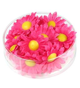 Decoratieve Madeliefjes bloemen roze/fuchsia 20 stuks