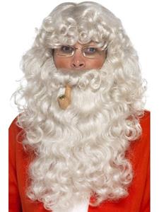 Kerstman baard met bril
