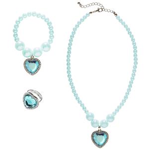 Mooie set sieraden voor kids in de kleur blauw