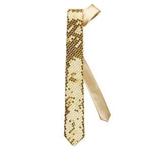 Feestaccessoires Goud-kleurige stropdas