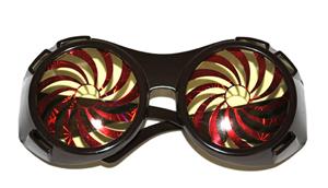 Leuke gekleurde steampunk bril