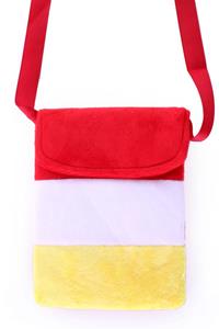 Leuke handtasje dames in rood/wit/geel