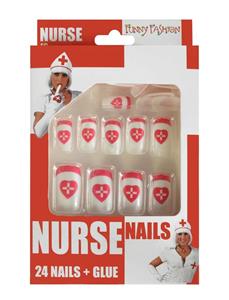 Mooie nepnagels verpleegster