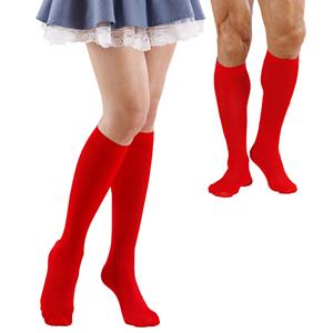 Carnavalsaccessoires: Rode sokken voor feestkleding