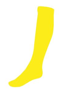 Mooie neon gele kniekousen 60cm