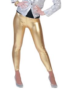 Luxe stretch legging in de kleur goud