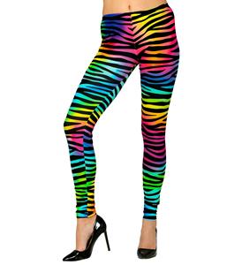 Legging disco zebraprint dames