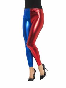 Mooie metallic rood blauwe legging