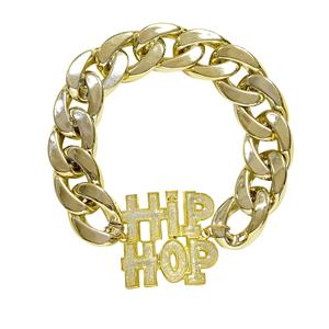 Gouden bling bling hiphop armbandjes