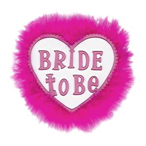 Carnavalsartikelen: Bride to be broche voor vrijgezellenavonden