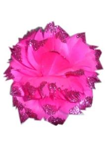 Mooie roze bloem bezet met glitters