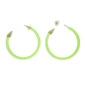 Neon groene oorringen voor party kleding