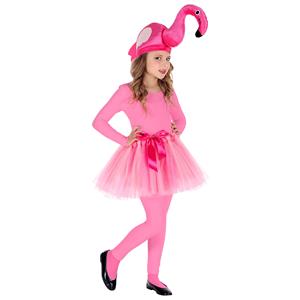 Grappige verkleedset Flamingo voor kinderen 110cm