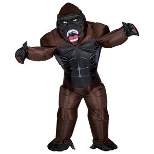 Grappig gorilla kostuum opblaasbaar maat M/L