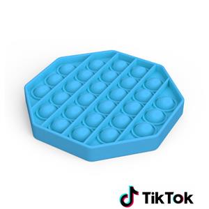 Geeek Pop it Fidget Toy- Bekend van TikTok - Hexagon - Blauw