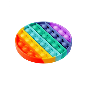 Pop it Fidget Toy Regenbogen - Bekannt von TikTok -Runden - Rainbow