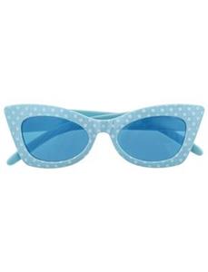 Mooie blauwe 60-jaren disco bril