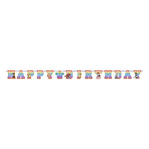 Amscan Paw Patrol Buchstabenkette, 1,80m,  Happy Birthday Geburtstagsglückwunsch