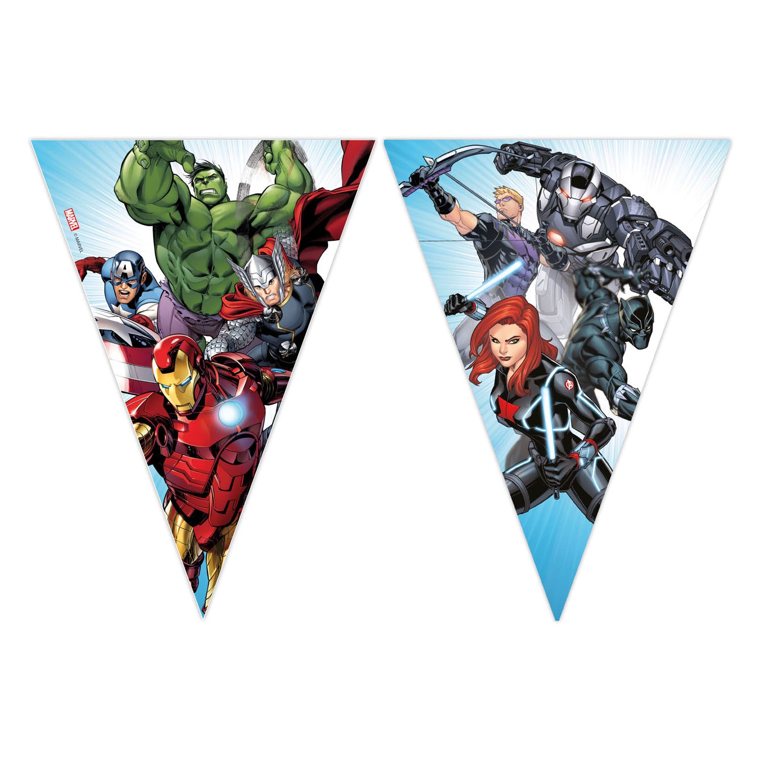 Globos Papieren Vlaggenlijn FSC Avengers Infinity Stones, 3mtr.