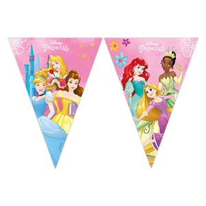 Procos Disney Princess Wimpelkette, 2,3m, Märchen-Raumdeko
