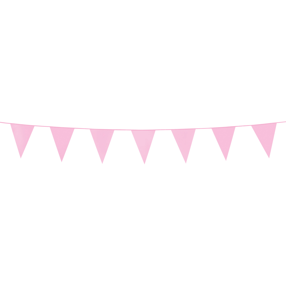 Baby Roze Mini Vlaggenlijn - 3 meter