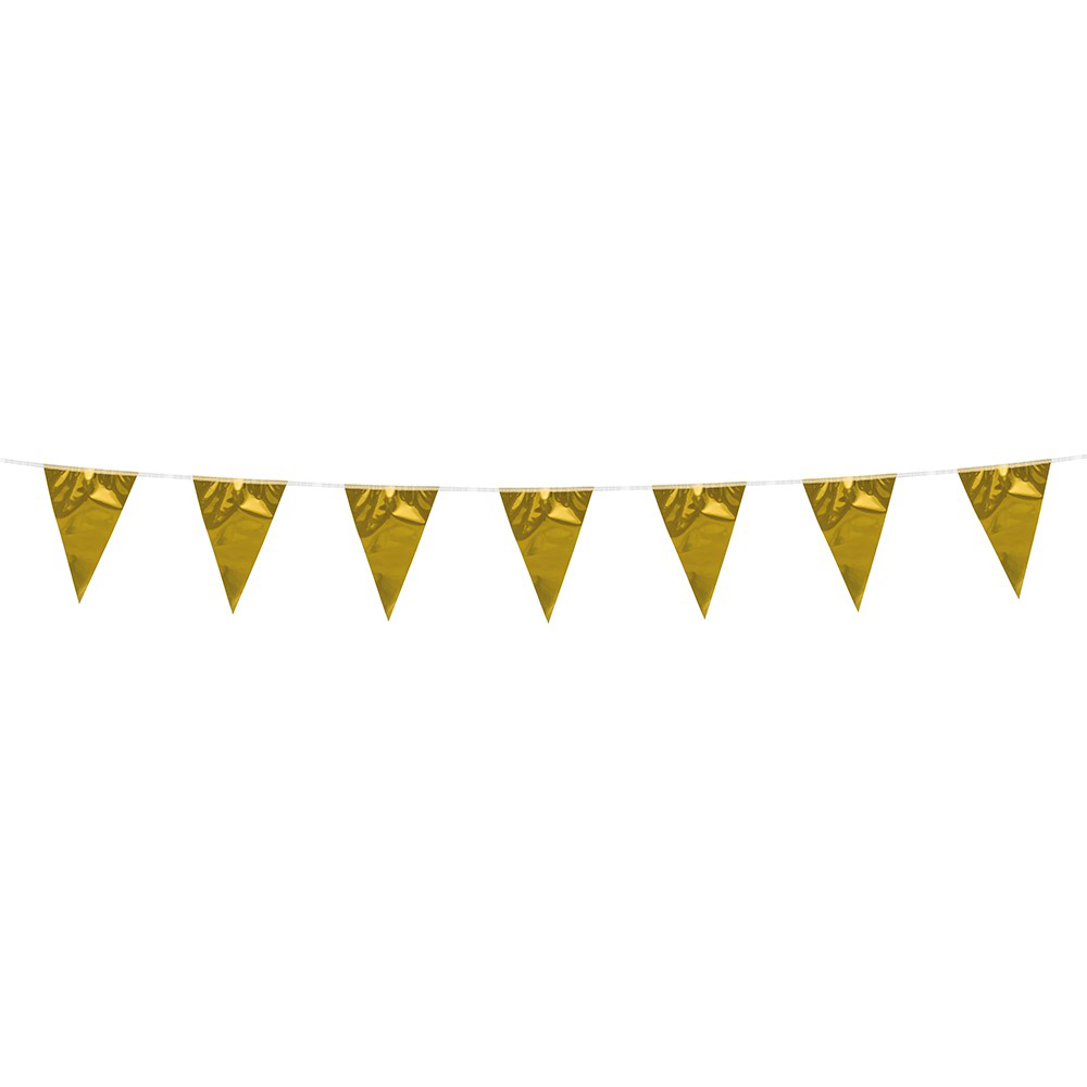 Gouden Mini Vlaggenlijn - 3 meter