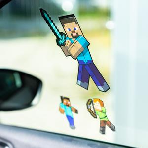 Paladone Minecraft Herbruikbare Raamstickers