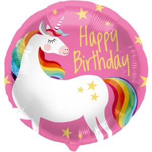 Greetz Ballon - Happy Birthday unicorn