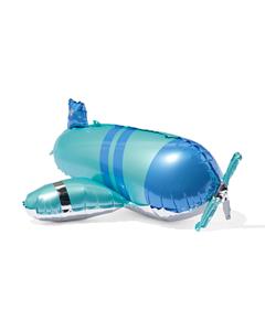 HEMA Folieballon 3D Vliegtuig Blauw