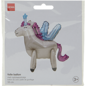 HEMA Folieballon 3D Eenhoorn 55cm