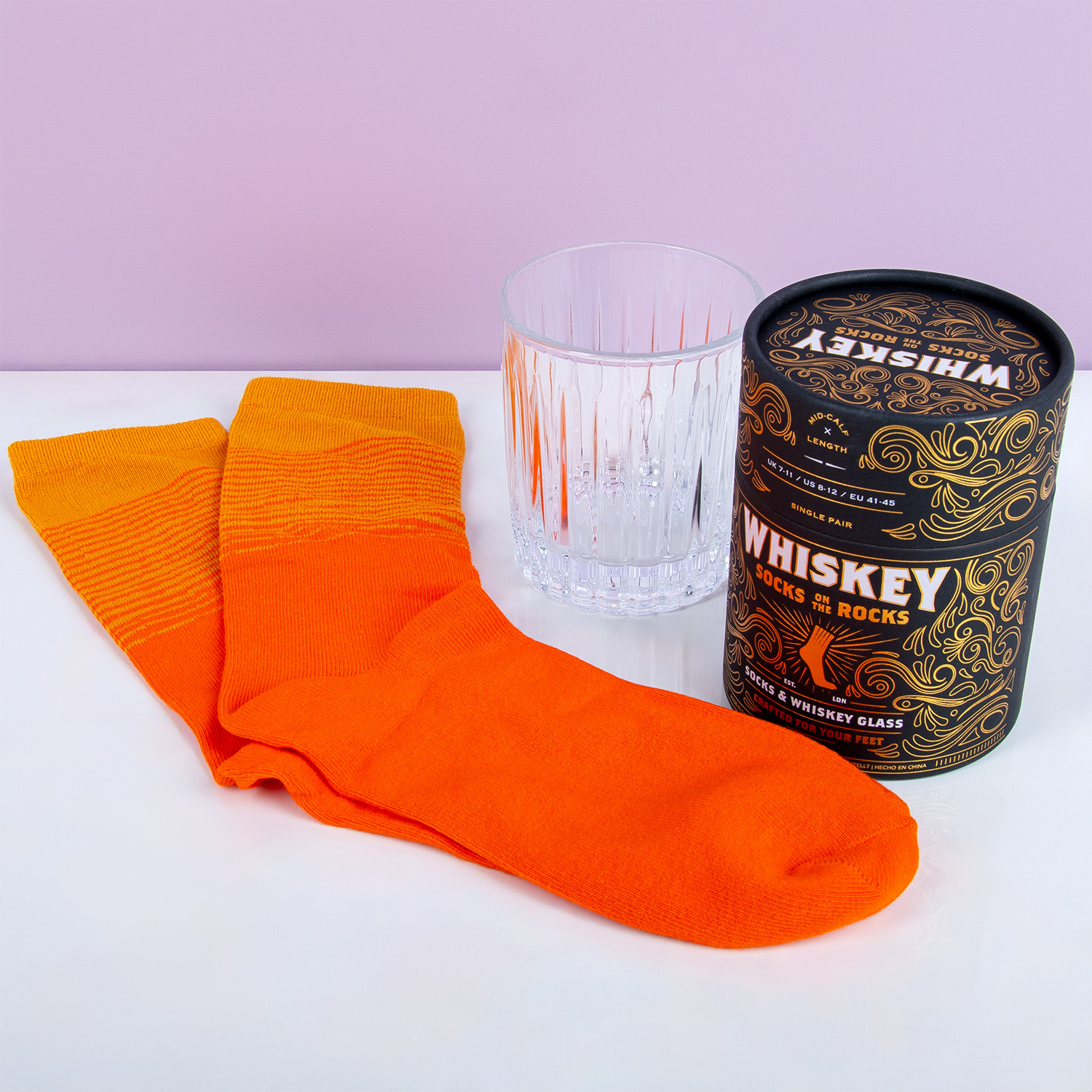 Luckies Socks On The Rocks Cadeauset - Whiskey